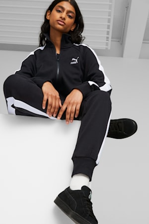 Womens black puma tracksuit shop