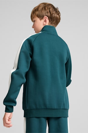 Iconic T7 Track Jacket Youth, Cold Green, extralarge-GBR