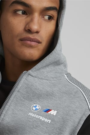 BMW M Motorsport Hooded Sweat Jacket Men, Medium Gray Heather, extralarge-GBR