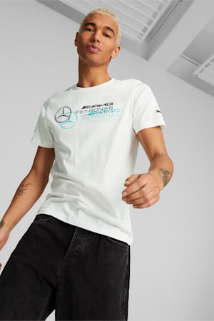 Mercedes-AMG Petronas Motorsport Logo Tee, PUMA White, extralarge-GBR