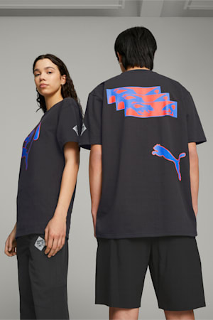 PUMA x PERKS AND MINI Graphic Tee, PUMA Black, extralarge-GBR