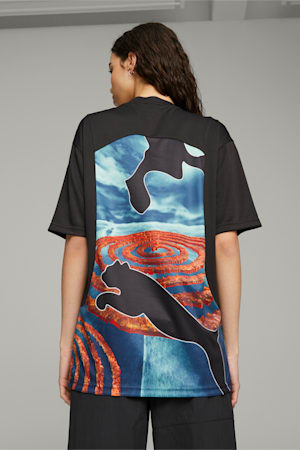 PUMA x PERKS AND MINI Active Printed Tee, PUMA Black, extralarge-GBR