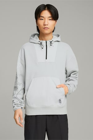 PUMA x PERKS AND MINI Hoodie, Flat Light Gray, extralarge-GBR