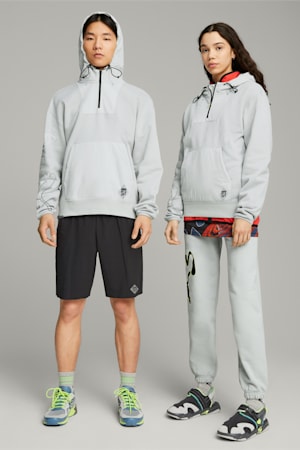 PUMA x PERKS AND MINI Hoodie, Flat Light Gray, extralarge-GBR