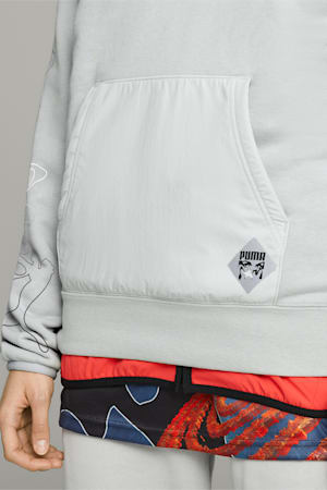 PUMA x PERKS AND MINI Hoodie, Flat Light Gray, extralarge-GBR