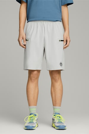 PUMA x PERKS AND MINI Shorts, Flat Light Gray, extralarge-GBR