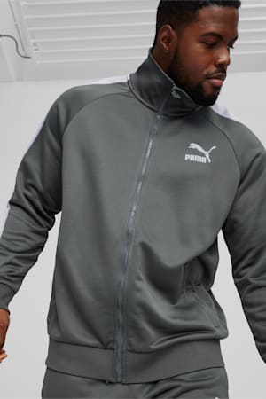 T7 ICONIC Track Jacket Men, Mineral Gray, extralarge-GBR