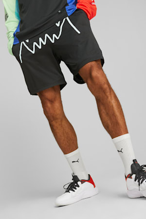 Jaws Core Basketball Shorts Men, PUMA Black, extralarge-GBR