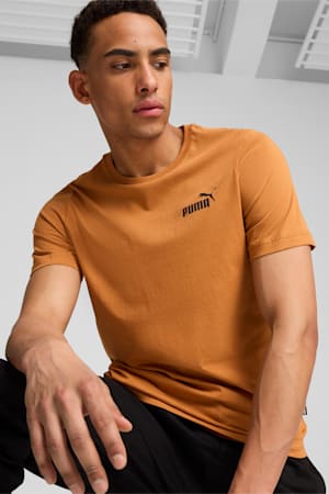 Essentials Small Logo Tee Men, Caramel Latte-Black, extralarge-GBR