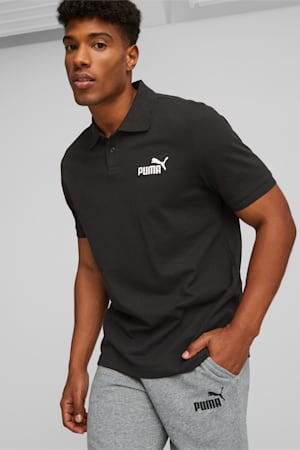 Essentials Pique Polo Shirt Men, Puma Black, extralarge-GBR