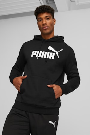 Essentials Big Logo Hoodie Men, Puma Black, extralarge-GBR