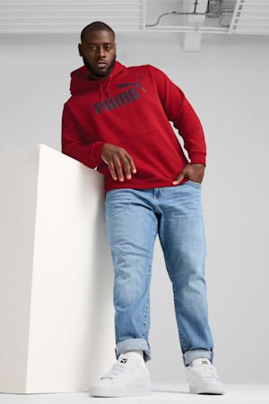 Essentials Big Logo Hoodie Men, Intense Red, extralarge-GBR