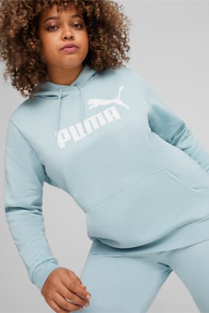 Essentials Logo FL Hoodie Women, Turquoise Surf, extralarge-GBR