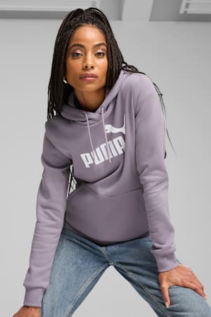 Essentials Logo FL Hoodie Women, Pale Plum, extralarge-GBR