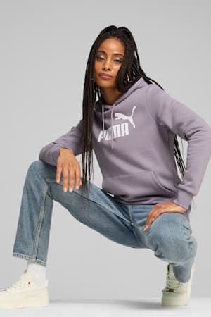 Essentials Logo FL Hoodie Women, Pale Plum, extralarge-GBR