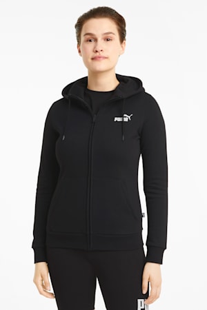 Essentials Full-Zip Hoodie Women, Puma Black, extralarge-GBR