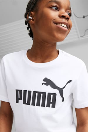 Essentials Logo Youth Tee, Puma White, extralarge-GBR