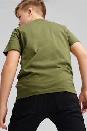 Essentials Logo Tee Youth, Olive Green, extralarge-GBR