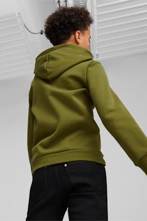 Essentials Big Logo Hoodie Youth, Olive Green, extralarge-GBR