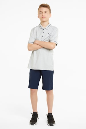 Stretch Golf Shorts Boys, Navy Blazer, extralarge-GBR