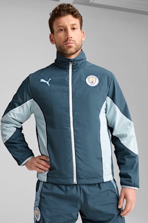 KIDSUPER x MANCHESTER CITY Reversible Jacket Men, Gray Skies-Team Light Blue, extralarge-GBR