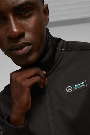 Mercedes-AMG PETRONAS Men's MT7 Motorsport Track Jacket, PUMA Black, extralarge-GBR