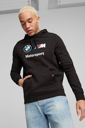 BMW M Motorsport Men's Fleece Hoodie, PUMA Black, extralarge-GBR