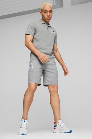 BMW M Motorsport Essentials Fleece Shorts, Medium Gray Heather, extralarge-GBR