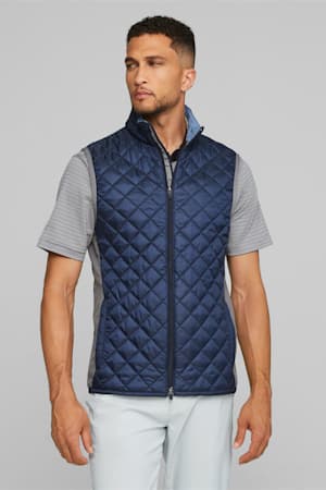 Men's Golf Frost Quilted Vest, Navy Blazer-Slate Sky, extralarge-GBR