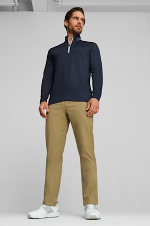 PUMA x LIBERTY Men's Golf Quarter-zip, Navy Blazer-Green Fog, extralarge-GBR