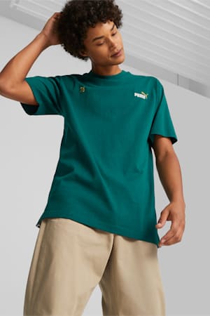 PUMA 75 Logo Celebration Men's Tee, Malachite, extralarge-GBR