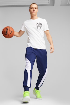 Blueprint Formstrip Men's Basketball Pants, Persian Blue-PUMA White, extralarge-GBR