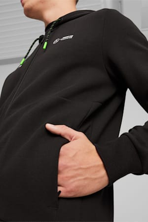 Mercedes-AMG Petronas Motorsport Men's Hooded Sweat Jacket, PUMA Black, extralarge-GBR
