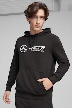 Mercedes-AMG Petronas Motorsport Men's ESS Hoodie, PUMA Black, extralarge-GBR