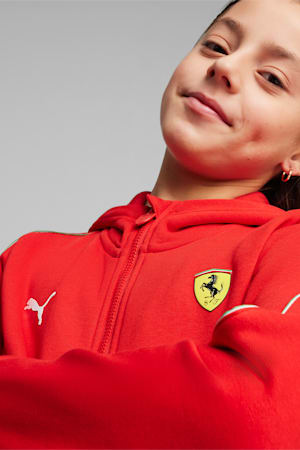 Scuderia Ferrari Race Youth Motorsport Hooded Sweat Jacket, Rosso Corsa, extralarge-GBR