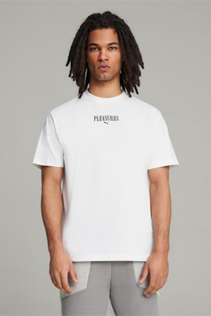 PUMA x PLEASURES Graphic Tee, PUMA White, extralarge-GBR