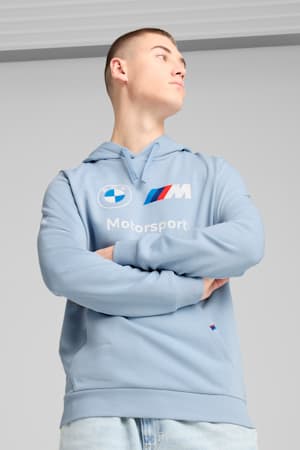 BMW M Motorsport ESS Men's Hoodie, Blue Wash, extralarge-GBR