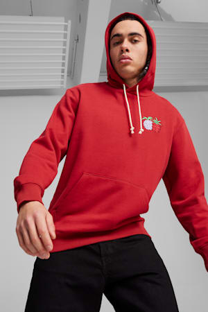 PUMA x ONE PIECE Men's Hoodie, Club Red, extralarge-GBR