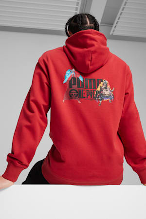 PUMA x ONE PIECE Men's Hoodie, Club Red, extralarge-GBR