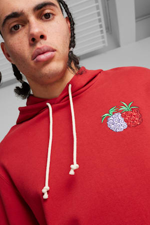 PUMA x ONE PIECE Men's Hoodie, Club Red, extralarge-GBR