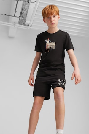 PUMA x ONE PIECE Youth Graphic Tee, PUMA Black, extralarge-GBR