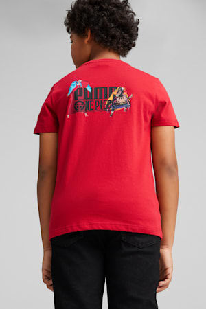 PUMA x ONE PIECE Youth Graphic Tee, Club Red, extralarge-GBR