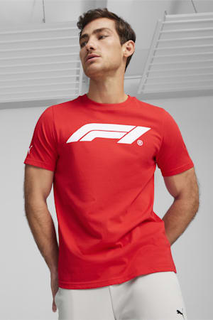 F1® ESS Men's Motorsport Logo Tee, Pop Red, extralarge-GBR