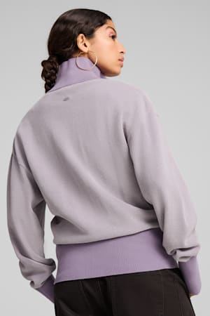 YONA Full-Zip Cardigan Women, Pale Plum, extralarge-GBR