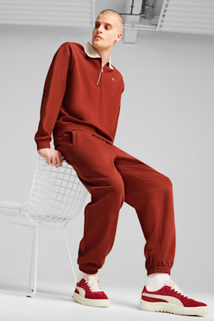 MMQ Quarter-Zip Crew, Mars Red, extralarge-GBR