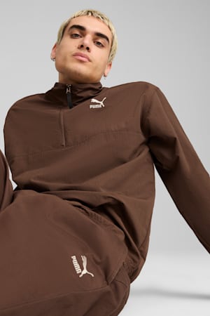 CLASSICS Woven Relaxed Crew Men, Espresso Brown, extralarge-GBR
