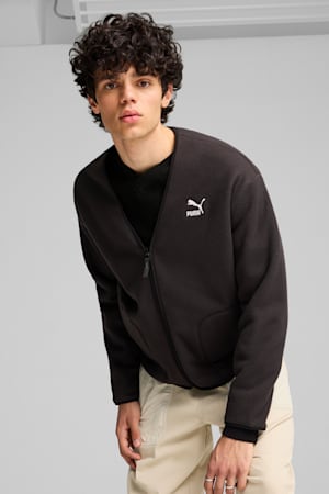 CLASSICS Relaxed Cardigan Men, PUMA Black, extralarge-GBR