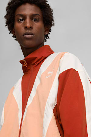 CLUB DE COURSE Track Jacket Unisex, Deeva Peach-Mars Red, extralarge-GBR