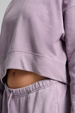 DARE TO Relaxed Washed Crew Women, Pale Plum, extralarge-GBR