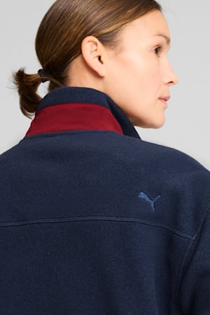 Charley Full-Zip Fleece Golf Top Women, Deep Navy-Intense Red, extralarge-GBR